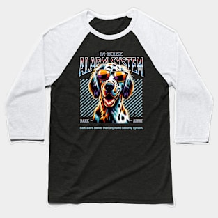 Bark Alert English Setter Dog Baseball T-Shirt